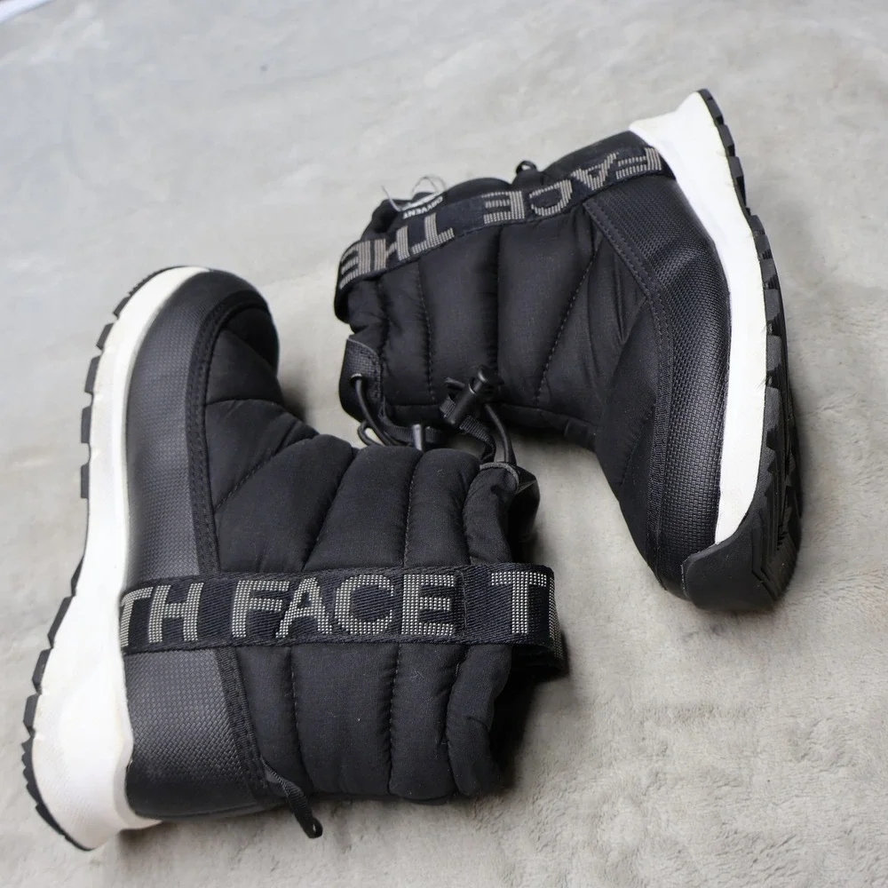 North Face Kids 1 Snow Boots Black Thermoball Waterproof Light Pull On Winter